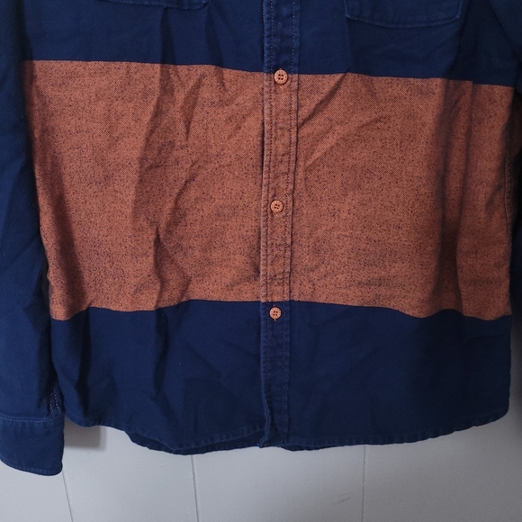 The Hundreds Long Sleeve Botton Up Shirt Blue Size XL - Picture 4 of 10